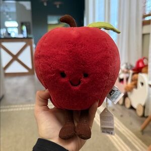Jellycat Plush Red Apple Home Accent